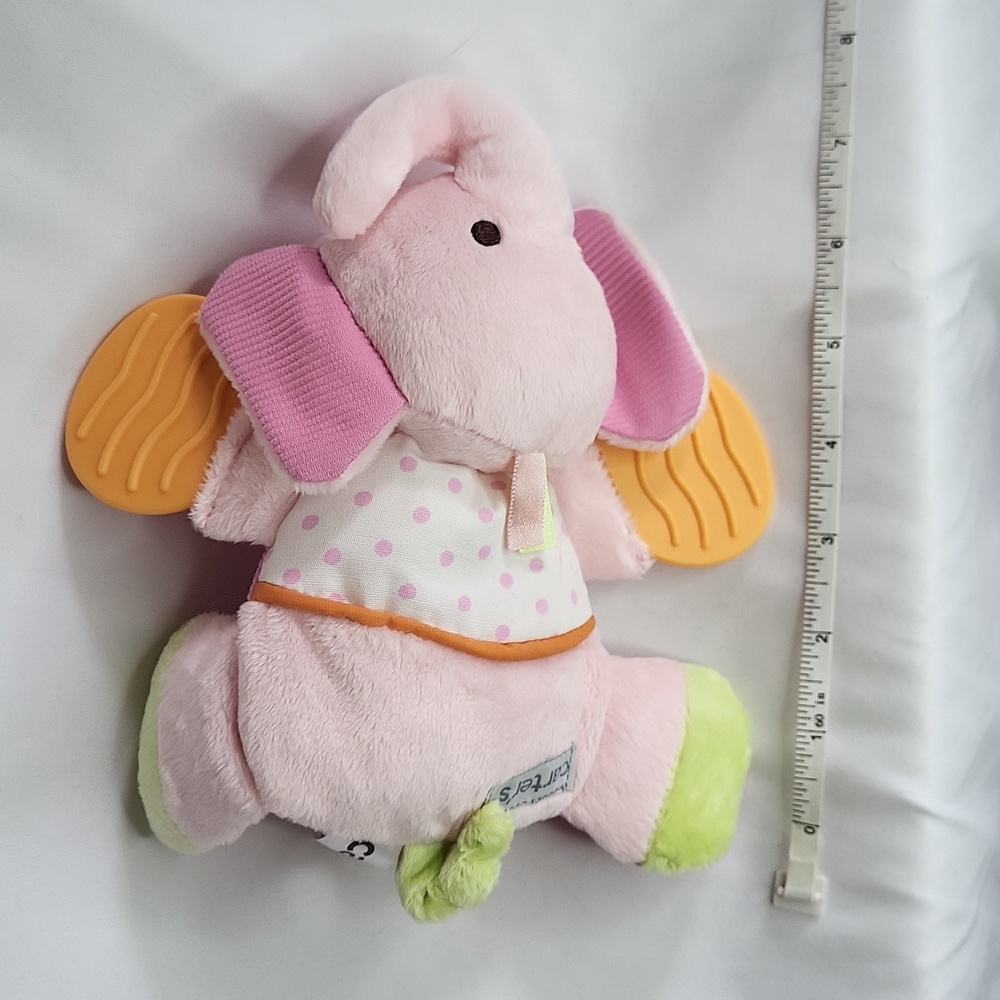 Carters Elephant Rattle New Never Used 2013 Plush Tactile Baby Toy